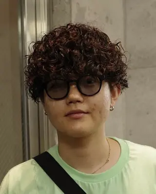 ミディアム パーマ メンズ 🌀パーマ特化 美容師🌀/しゅんのヘアスタイル