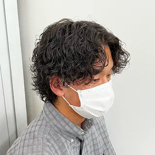 ショート パーマ メンズ ✂︎メンズパーマ✂︎ 伊藤秀真のヘアスタイル