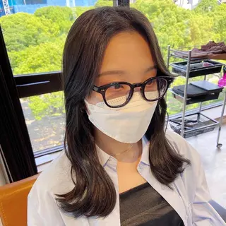 ミディアム カラー 吉田 幸斗のヘアスタイル