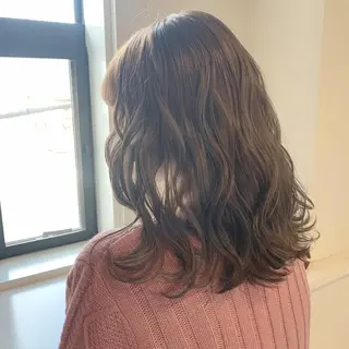 ミディアム カラー 清水 亮太／赤み消しカラーのヘアスタイル