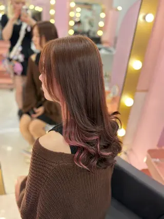 ミディアム カラー 甘ふわgirly🎀 ハイトーン🤍Ramのヘアスタイル
