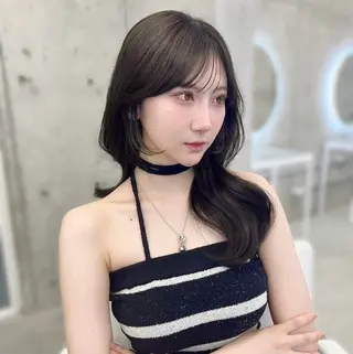 セミロング カラー 艶カラー/レイヤー /Hime🤍のヘアスタイル