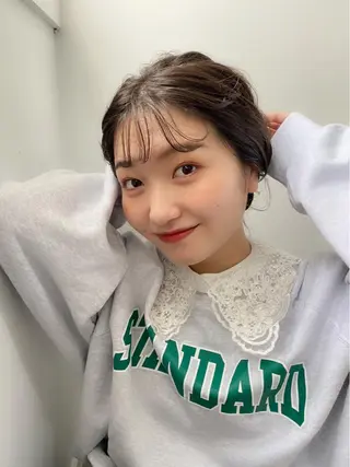 ミディアム カラー ヘアアレンジ ひなの .のその他イメージ