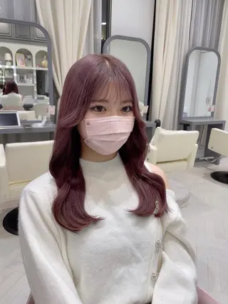 ロング 韓国風レイヤー/ 銀座🤍Fukaのヘアスタイル