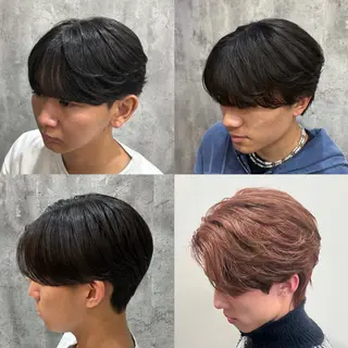 ショート パーマ メンズ 韓国メンズヘア/ 毛流れヘア　須田龍世のヘアスタイル