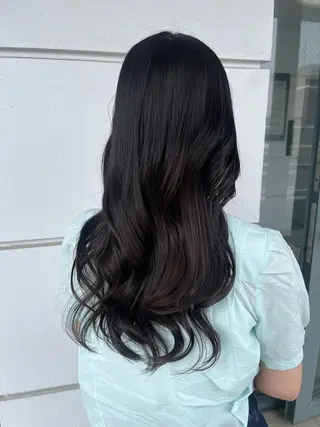 ロング 髪質改善×ブリーチ 無しWカラー🫧天神のヘアスタイル