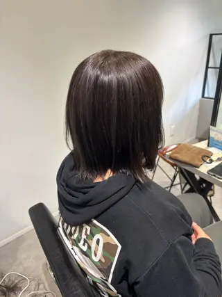 ミディアム YURINO /ボブ ベージュ/ハイトーンのヘアスタイル