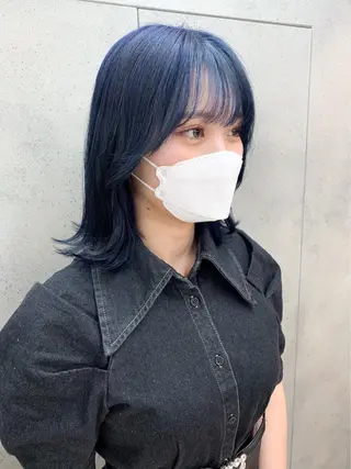 ミディアム カラー ボブ/透明感ベージュ 🫧クルミ🌟のヘアスタイル