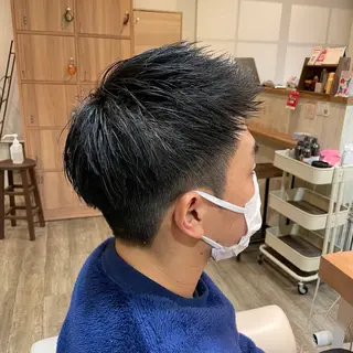 ショート メンズ 透明感/ハイトーン Annaのヘアスタイル