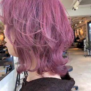 ミディアム カラー ヘアアレンジ 【ダメージレス施術】 【透明感】北村 拓也のヘアスタイル