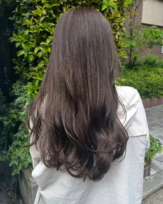 ロング カラー fuchigami suzunoのヘアスタイル