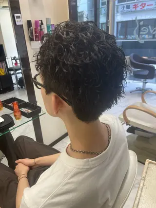 ショート パーマ メンズ 🌻メンズカット 落合諒🌻のヘアスタイル