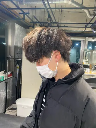 カラー メンズ エフェクトブリーチ 🌟前澤啓太朗のヘアスタイル