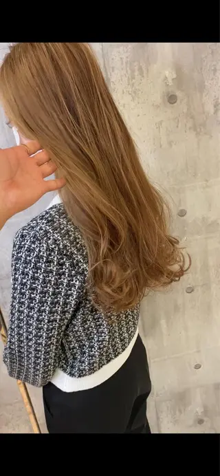 セミロング カラー 田室 和幸のヘアスタイル