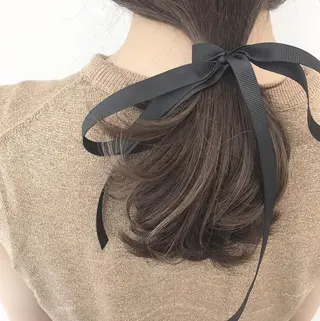 セミロング カラー 【ブリーチカラー】 🌈ALIVE若山葵のヘアスタイル