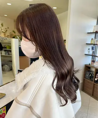 ロング カラー コレットヘアー 田中アヤノのヘアスタイル