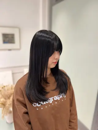 ロング 【こっくりカラー】 🤎Umi🤎のヘアスタイル