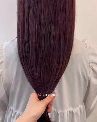 セミロング カラー ハロウ momonaのヘアスタイル