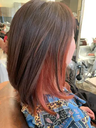 ミディアム LucksiMie ginza 明松のヘアスタイル