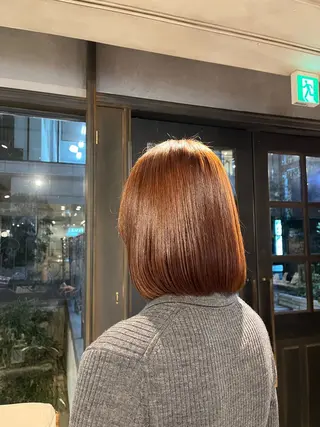 ミディアム カラー ボブカットモデル募集 🌟hana🦖のヘアスタイル
