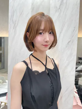 ミディアム MOE 福岡韓国ヘア✧︎のヘアスタイル