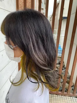 カラー SALOWIN栄 高須大貴のヘアスタイル
