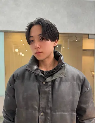 メンズ mahoメンズ/韓国 🦋センターパートのヘアスタイル