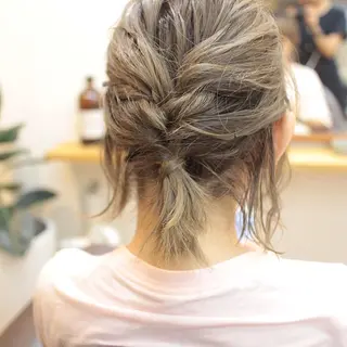 ショート ヘアアレンジ クニモトハルナ ボブ/柔らかカラーのヘアスタイル