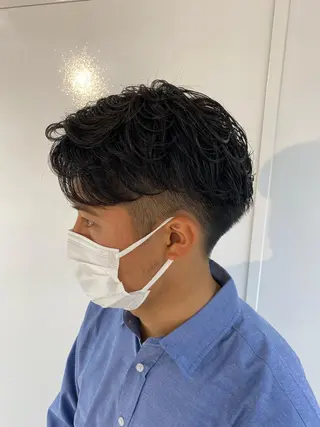 パーマ メンズ ✂韓国レイヤー 🦋みやび🪽のヘアスタイル