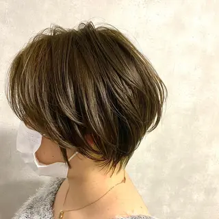 ショート カラー くびれミディ🌷 暖色系No1高橋智のヘアスタイル