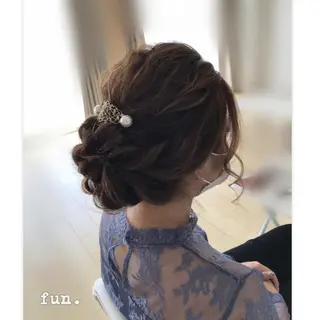セミロング ヘアアレンジ fun./ヘアセット /エクステ/着付のその他イメージ