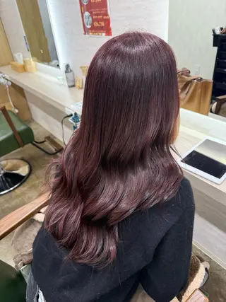 ロング カラー 縮毛矯正/ /関内/あべももこのヘアスタイル