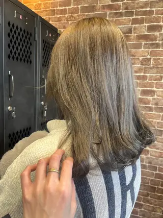 ロング カラー パーマ ヘアアレンジ メンズ キッズ ネイル マツエク・マツパ アイブロウ 久木原 ゆりのヘアスタイル