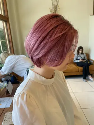 ショート カラー 片山千晴✨ツヤ髪カラ ー✨レイヤーカット✨のヘアスタイル