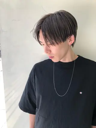 ショート カラー パーマ ヘアアレンジ メンズ キッズ 🫧umu.🫧韓国 /レイヤー/ハッシュのヘアスタイル