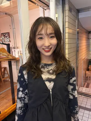 ロング パーマ kaito パーマ募集！🔵のヘアスタイル