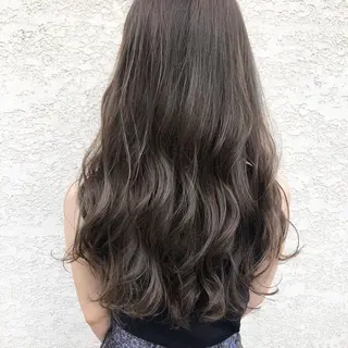 セミロング カラー ニュアンスパーマ/ レイヤー/茶屋町のヘアスタイル
