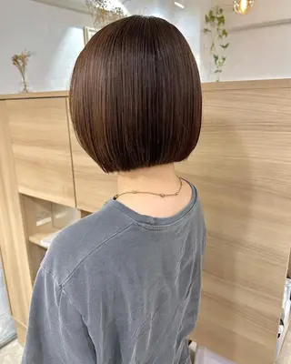 ショート カラー パーマ 銀座No.1髪質改善 縮毛矯正/本木のヘアスタイル