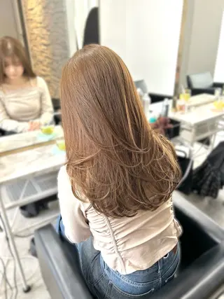 ロング カラー 💘大人可愛く💘 Natsuki❥❥❥のヘアスタイル