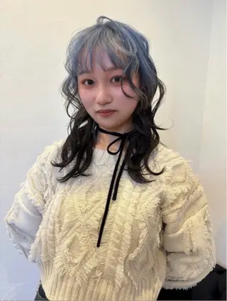 ロング カラー 暖色系/ブリーチ/ 豊橋/ノア𝜗𝜚のヘアスタイル