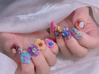 ネイル 長さだし専門店 M2　rikaのネイルデザイン