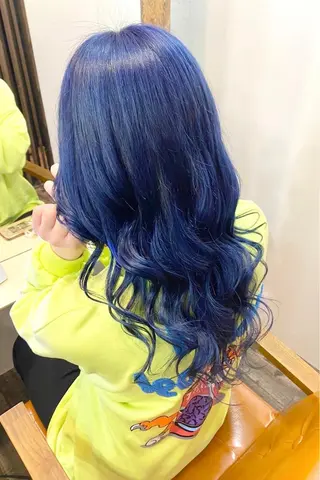 ロング カラー ブリーチ毛対応酸性 ストレート🌈サキのヘアスタイル