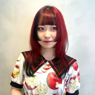 カラー デザインカラー/パー マ🦖外岡咲希🦖のヘアスタイル