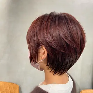 ショート カラー 【髪質改善】 梅田　聡のヘアスタイル