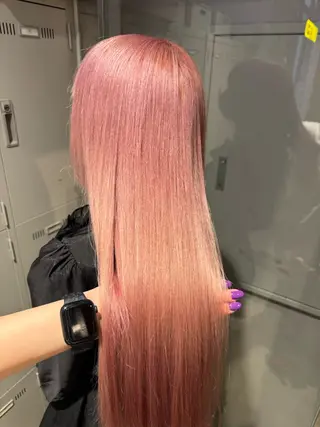 ロング カラー パーマ ヘアアレンジ メンズ キッズ 韓国系🇰🇷🩶 艶暗髪/MEIのヘアスタイル