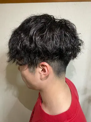 ショート パーマ メンズ 縮毛矯正 滝沢尚起のヘアスタイル