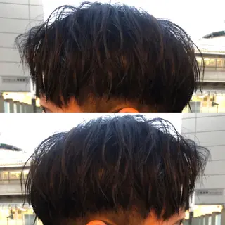ショート ヘアアレンジ メンズ 美容室sand 横浜のヘアスタイル