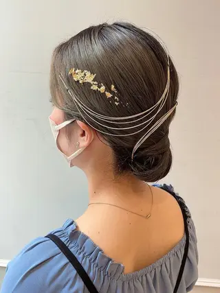 ミディアム ヘアアレンジ 🦖鶴岡 香純🦖のヘアスタイル