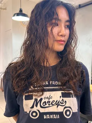 パーマ じゅわっと暖色カラー 🍊Moemiのヘアスタイル