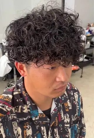 ショート パーマ メンズ メンズ専門サロン wokeのヘアスタイル